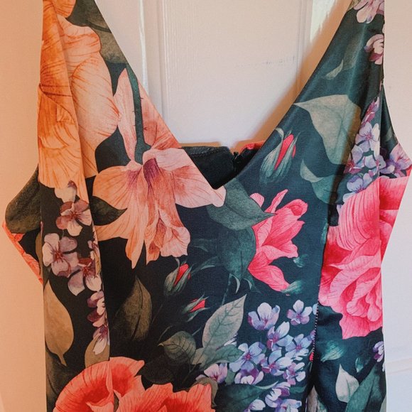 Lux LA Floral Print Halter Mini Dress - Picture 3 of 6